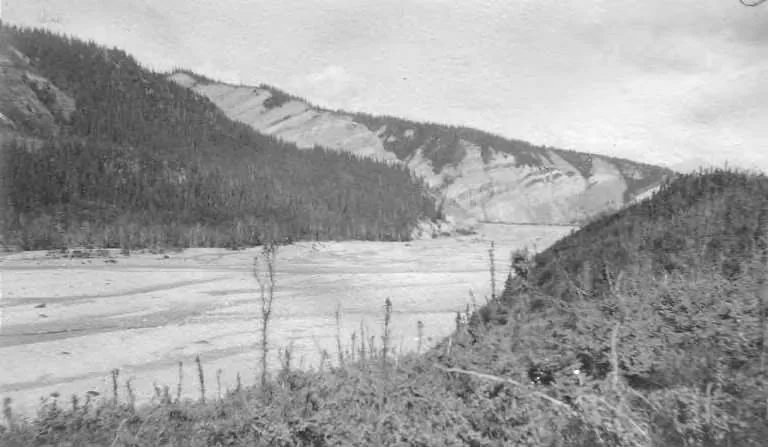 A deep river hole with visible current seams